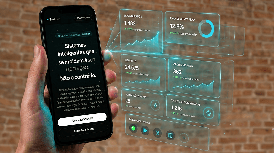 Mockup de Website e Landing Page inteligente